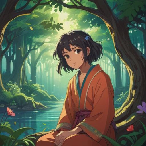 Spiritual transformative practices, balancing emotions, uplifting actions, serene meditation environment, warm sunlight filtering through trees, symbolic gestures of luck, harmonious energy flow, mindful relaxation techniques, diverse individuals experiencing joy and calmness, 4k