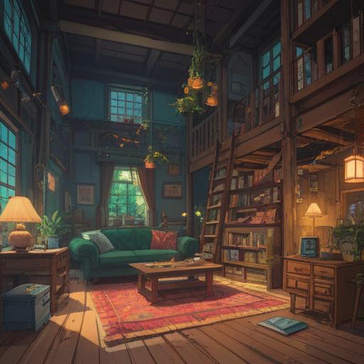 A captivating scene of a person engaged in self-improvement activities, reflecting both their outer appearance and inner growth, a serene indoor space filled with plants and sunlight, a mirror showcasing their transformation, books and art supplies scattered around, a sense of tranquility and focus, vibrant colors, harmonious ambiance, radiating confidence and positivity, highlighting the journey of self-discovery and beauty, 4k