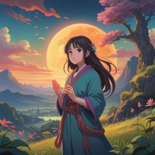 A serene landscape depicting a person receiving a compliment about their beauty, surrounded by ethereal light and symbolic images representing spiritual signs, such as a feather, a butterfly, and glowing orbs, soft and mystical atmosphere, reflective emotions, clear connection to spirituality, vivid colors, enchanting scenery, 4k