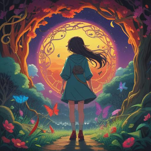 A mystical scene depicting a lucky charm symbolizing the transformation of an ambiguous relationship into positivity, elements of nature intertwining with the charm, soft glowing light illuminating the charm, characters standing together radiating hope and connection, serene background with gentle colors, 4k