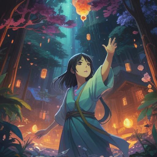 A spiritual-themed illustration depicting a person receiving a gesture of generosity, symbols of awareness floating around, ethereal light illuminating the scene, serene expressions on faces, intricate details in the background representing various spiritual signs, harmonious colors, inviting atmosphere, thoughtful reflections, 4k