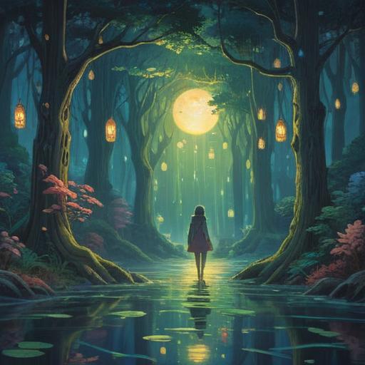 A mystical scene depicting the transformation of shifting preferences, ethereal lights, subtle energetic waves, symbolic representations of intuition, vibrant nature elements, abstract spiritual signs, soothing atmosphere, guiding energy in motion, 4k