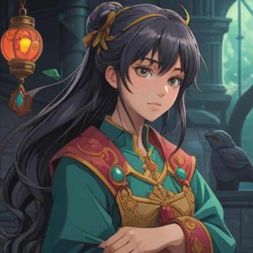 A luxurious accessory designed to protect the heart, intricate patterns and vibrant gemstones, a person wearing the accessory in a serene environment, surrounded by a subtle aura of positivity, contrasting the arrogant figure in the background, highlighting resilience and self-defense, 4k