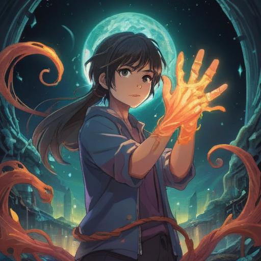 An ethereal illustration of a person holding their arm, surrounded by soft, glowing energy, symbolic representations of spiritual signs in the background, gentle mist enveloping the scene, hints of celestial elements like stars and moons, calming color palette, emphasis on tranquility and awareness, 4k