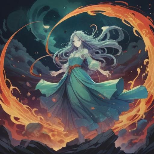 A mystical illustration depicting an ethereal figure representing a spiritual warning, surrounded by swirling energies, a foreboding atmosphere, subtle ghostly elements, a darkened landscape, hints of shimmering lights, metaphorical imagery of tired arms, conveying a sense of unease, soft yet striking colors, 4k