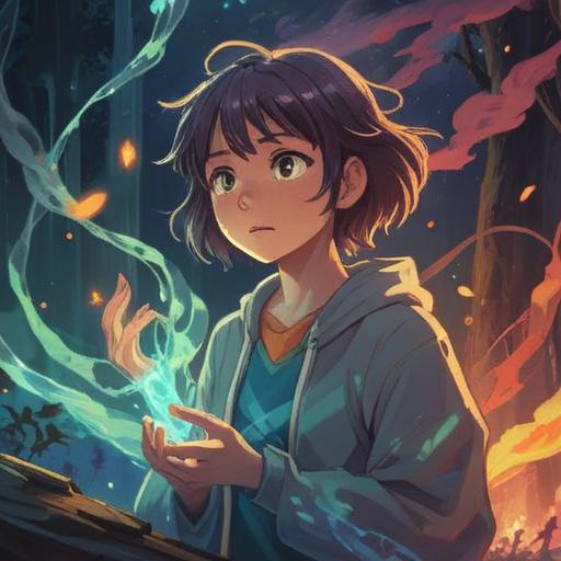 A serene and tranquil scene depicting a person experiencing an itch under their arm, surrounded by a mystical aura, soft ethereal light, symbolic representations of self-discovery, emotional release, spiritual cleansing, nature elements like flowing water and blooming flowers, calming colors like pastel blues and greens, introspective expression, 4k