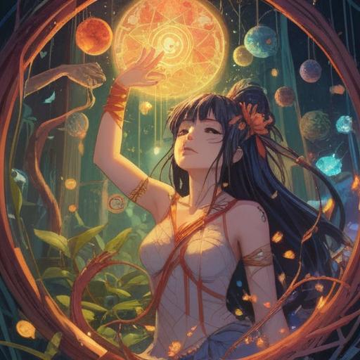 A vivid illustration depicting a person scratching their armpit, surrounded by ethereal symbols representing spiritual signs, soft glowing lights, a serene and thoughtful expression on the person's face, subtle hints of nature in the background, conveying a sense of awareness and introspection, harmonious color palette, peaceful atmosphere, detailed facial features, 4k