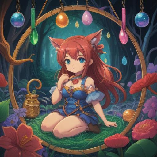 A vibrant illustration of a lucky charm designed to relieve itchy armpits, featuring a whimsical charm that resembles a soft, plush object, surrounded by calming herbal elements like lavender and chamomile, a soothing color palette, intricate details showcasing texture, a relaxing environment with gentle light, conveying a sense of comfort and relief, 4k