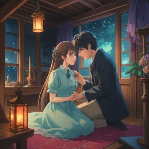 A romantic scene depicting a person preparing themselves emotionally to attract a partner, thoughtful expressions, serene environment, soft lighting, subtle gestures of confidence, a cozy coffee shop setting, inviting atmosphere, gentle interactions between characters, warm color palette, 4k