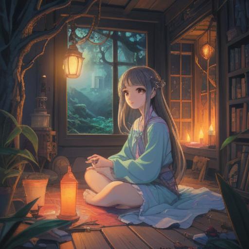 A serene and mystical illustration, soft pastel colors, ethereal aura, an individual sitting peacefully in a tranquil setting, surrounded by glowing symbols of love and connection, a heart-shaped light emanating from within, harmonious energy flowing, gentle expressions, spiritual growth, introspective atmosphere, nature elements, vibrant and soothing visual narrative, 4k
