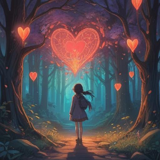 A mystical illustration depicting spiritual signs to watch for when love eludes you, ethereal glow, symbolic imagery, floating hearts, shadowy figures representing barriers, nature elements like wilting flowers, dreamlike atmosphere, introspective mood, 4k