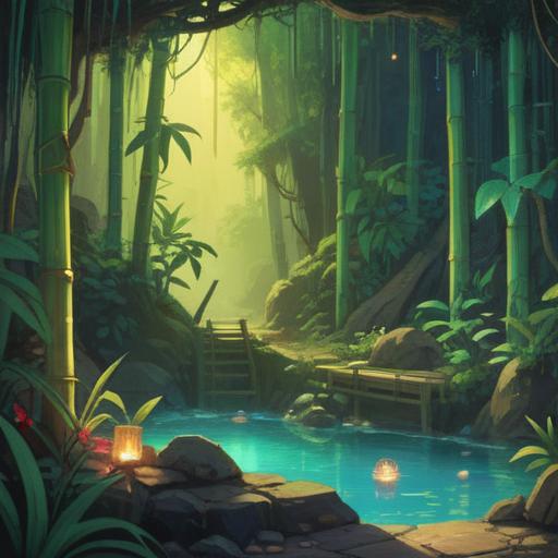 A vibrant and enchanting scene featuring a collection of lucky items believed to enhance spiritual awareness, including sparkling crystals, a lucky bamboo plant, a vintage dreamcatcher, and a glowing amulet, intricately arranged on a wooden altar surrounded by soft candlelight, mystical symbols carved into the surface, serene atmosphere, inviting aura, botanical elements, warm light, high detail, 4k