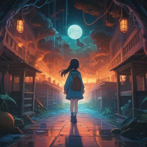 A poignant scene depicting a sensitive person experiencing emotional moments, ethereal atmosphere, symbolic elements representing spiritual warning signs, gentle light contrasting shadows, subtle tears reflecting awareness, nature surrounding the character, introspective expression, 4k