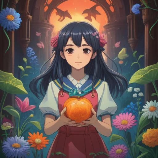 A serene illustration of a gentle person surrounded by soothing aromatic scents, soft and warm colors, calming atmosphere, delicate flowers and herbs, a bottle of essential oil with a faint glow, peaceful expressions, imaginary wisps of aroma enveloping them, cozy interior setting, 4k