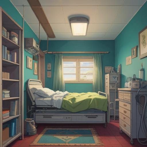 A serene scene depicting a gentle transition between life and the afterlife, ethereal light surrounding a peaceful figure in a hospital bed, a loved one holding their hand by the bedside, soft glowing orbs representing spirits in the background, a sense of tranquility and acceptance, warm color palette, reflective atmosphere, spiritual connection, 4k