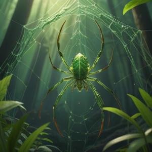 緑色の蜘蛛で感じるスピリチュアルな意味の解説