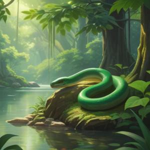 緑の蛇を見た時のスピリチュアルな意味を解説