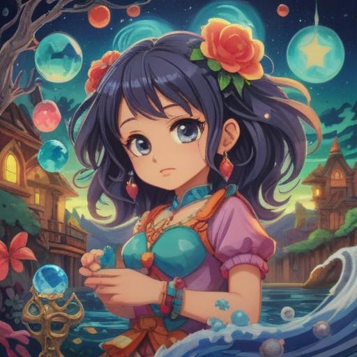 A whimsical scene featuring various lucky items to boost energy, a vibrant charm bracelet with colorful beads, a sparkling energy crystal, a refreshing herbal tea cup, a motivational quote card, a sunlit room filled with plants, cheerful atmosphere, inviting and uplifting ambiance, detailed textures, 4k