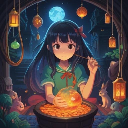 A whimsical illustration of a charming lucky charm, vibrant colors, surrounded by glowing aura, symbols of positivity and good fortune, various traditional lucky items like four-leaf clovers, horseshoes, and lucky coins, cheerful and uplifting atmosphere, intricate details, 4k