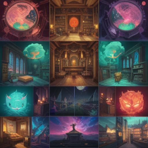 A collection of various items meticulously organized, infographic style, vibrant colors, clear labels, harmonious composition, visual summary, easy-to-read layout, modern design, high clarity, 4k