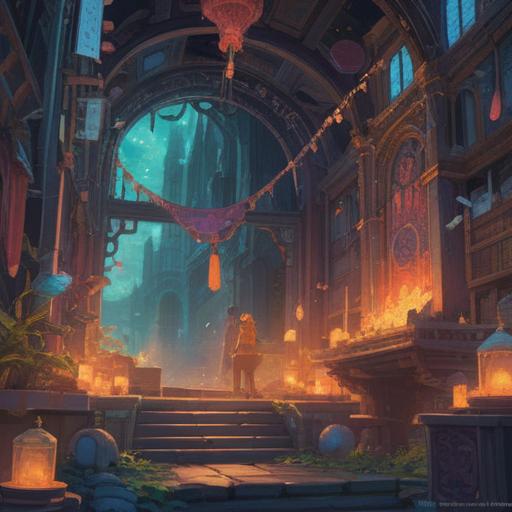 A mystical scene depicting a love ticket with hidden spiritual signs, soft ethereal lighting, intricate patterns on the ticket, surrounded by glowing symbols, a serene landscape in the background, gentle flowing water, lush greenery, an aura of connection and harmony, 4k