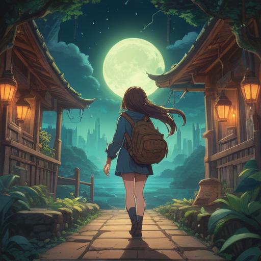 A traveler experiencing unexpected difficulties before a journey, mystical symbols appearing in the air, an ethereal glow surrounding the traveler, nature elements like the sun or moon reflecting on their emotions, signs guiding the way, a sense of foreboding yet hope, connected to the universe, serene yet tense atmosphere, detailed expressions of concern and realization, 4k