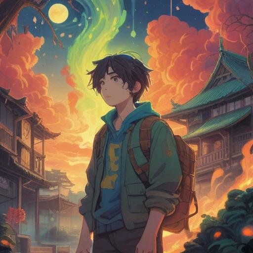 A symbolic illustration of a person feeling unwell before a journey, surrounded by ethereal elements representing spiritual awareness, hazy colors blending together to convey a sense of uncertainty, natural elements like misty mountains and soft clouds in the background, a gentle light illuminating the figure, embodying a connection to the soul, introspective mood, 4k