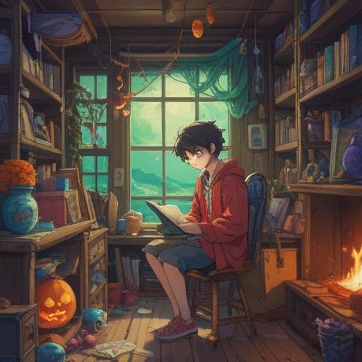 A hopeful scene depicting a person surrounded by various lucky items, vibrant colors, a collection of charms and talismans, glowing softly in the light, a soothing environment with plants and sunlight, the individual showing signs of recovery and joy, serene facial expression, warm ambiance, uplifting and positive energy, 4k