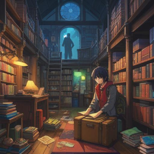 A peaceful scene of a person thoughtfully preparing for a journey, surrounded by travel books, maps, and a packed suitcase, reflecting a sense of excitement and mindfulness, warm sunlight streaming through a window, calming colors, an inviting atmosphere, a cup of tea on a table, detailed background, 4k