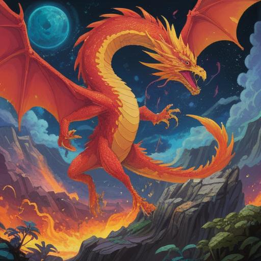 A serene scene featuring a dragon and a phoenix intertwined in a celestial dance, vibrant colors symbolizing harmony and balance, intricate patterns representing spiritual significance, a mystical background with swirling clouds and glowing orbs, ethereal light illuminating both creatures, expressions of wisdom and power, 4k