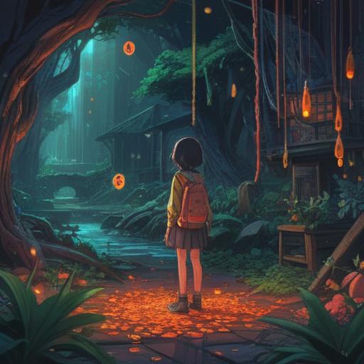 A symbolic illustration of overcoming difficult times during an inability to divorce, featuring a person surrounded by numbers, particularly emphasizing the lucky number 7, a bright light shining down, depicting hope and resilience, dreamy atmosphere, soft focus, motivational tone, vibrant colors, 4k