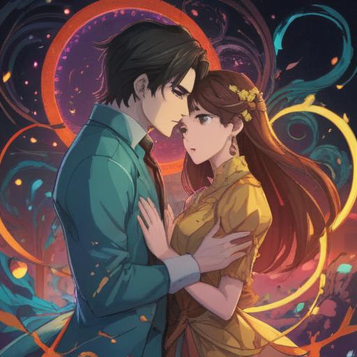 A mystical representation of divorce and remarriage, symbolic imagery of transformation and renewal, intertwined hearts symbolizing change, ethereal light representing spiritual growth, abstract elements illustrating life's journey, serene atmosphere conveying hope and healing, 4k