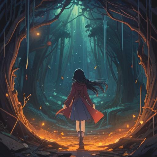 A spiritual representation of betrayal, symbolic imagery of broken trust, ethereal light and shadows, a figure in anguish, surrounded by shattered reflections, deep emotional depth, contrasting dark and light elements, transformative journey, mystical atmosphere, 4k