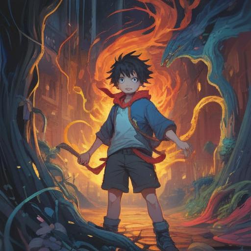 A surreal illustration depicting the concept of unreasonable anger, abstract representations of emotions, ethereal figures symbolizing frustration, vibrant colors conveying intensity, swirling energy patterns, a dreamlike landscape reflecting internal turmoil, mystical elements illustrating the spiritual aspect, harmonious yet chaotic composition, 4k