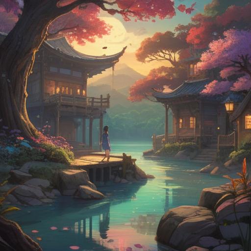 A serene illustration of a personal lucky charm, surrounded by calming elements, a soft glow emanating from the charm, a peaceful environment with gentle sunlight filtering through leaves, a cozy space filled with personal memorabilia, tranquil and uplifting atmosphere, pastel colors, 4k
