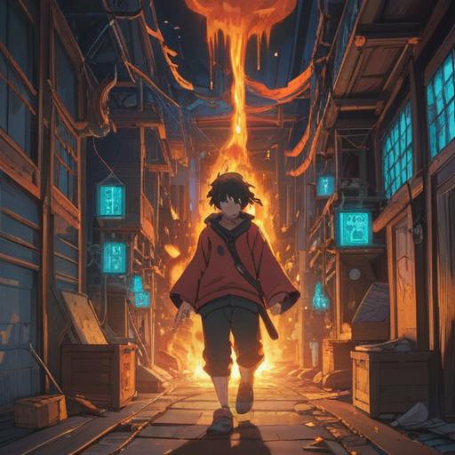 A thought-provoking scene depicting an intense emotion of unreasonable anger, vibrant colors, contrasting light and shadow, spiritual symbols subtly integrated, serene background with nature elements, characters embodying conflicting feelings, transformational energy in the air, conveying a deeper understanding and positive outcome, 4k