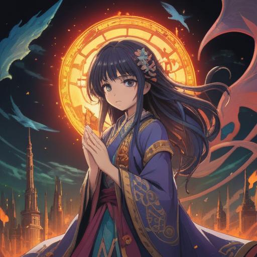 A mystical illustration depicting the spiritual signs to注意 when the dominant eye is the left one, ethereal light, symbols of intuition and perception, serene landscape, calming colors, introspective character, presence of celestial elements, dreamlike atmosphere, 4k