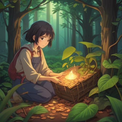 A serene illustration depicting the act of returning a lost item, gentle hands handing over a cherished possession, warm sunlight filtering through leaves, a sense of connection and gratitude, symbols of spiritual guidance subtly integrated, peaceful surroundings, uplifting atmosphere, 4k