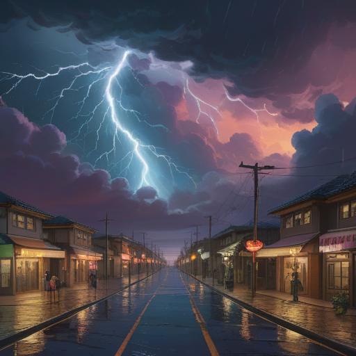 A mystical representation of thunder's spiritual significance, dynamic energy waves, dark stormy clouds, illuminated lightning strikes, ethereal glow, symbolic connection to strength and transformation, serene landscape, contrasting light and shadow, 4k