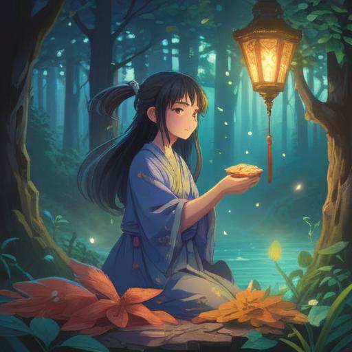 A serene scene depicting the spiritual significance of desires, ethereal light surrounding a person in contemplation, symbols of abundance and fulfillment incorporated into nature, vibrant flowers representing different desires, a peaceful environment with soft flowing water, gentle breezes, inviting space for reflection, harmonious colors blending together, 4k