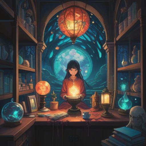 Spiritual signs manifesting from desired objects, ethereal light surrounding the items, glowing symbols representing harmony and fulfillment, serene atmosphere, gentle aura of positivity, nature-inspired elements, tranquility and balance, mystical ambiance, 4k