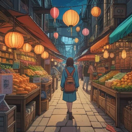 A serene and vibrant illustration depicting the spiritual significance of purchasing desired items, a person standing in a market surrounded by radiant, glowing products, embodying joy and purpose, ethereal lights illuminating the scene, harmonious flow of energy, symbolic representation of abundance and fulfillment, peaceful atmosphere, 4k