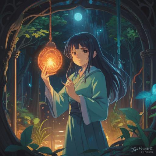 A mystical scene depicting a person receiving compliments about their appearance, surrounded by ethereal light, subtle aura effects, thoughtful expressions, harmonious nature backdrop, gentle wind flowing through hair, awareness of spiritual signs, symbolic imagery representing caution, 4k