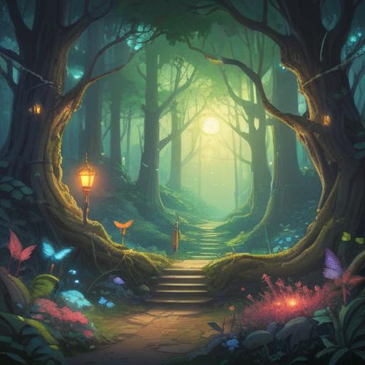 A spiritual exploration of the experience of seeing a fairy, ethereal landscape, soft glowing lights, mystical forest, symbolism of hope and magic, connection to nature, gentle fluttering wings, serene ambiance, imaginative creatures, vivid colors, 4k