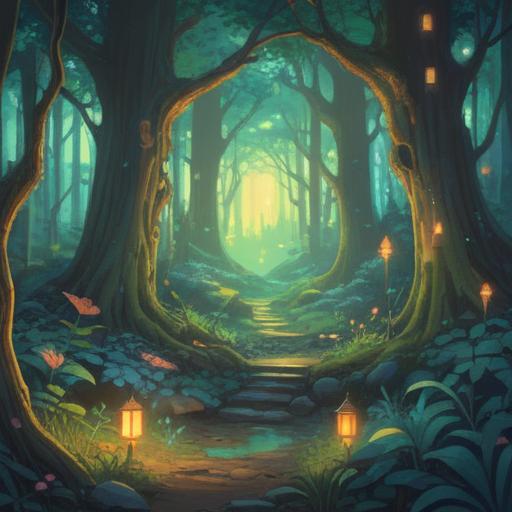 A serene illustration of a mystical forest, ethereal lights glowing among the trees, delicate fairies fluttering, the presence of a gentle aura, nature's whispers symbolizing spiritual signs, a tranquil pond reflecting the enchantment, lush greenery, soft rays of sunlight filtering through the leaves, capturing the essence of fairy souls, inviting and magical atmosphere, 4k