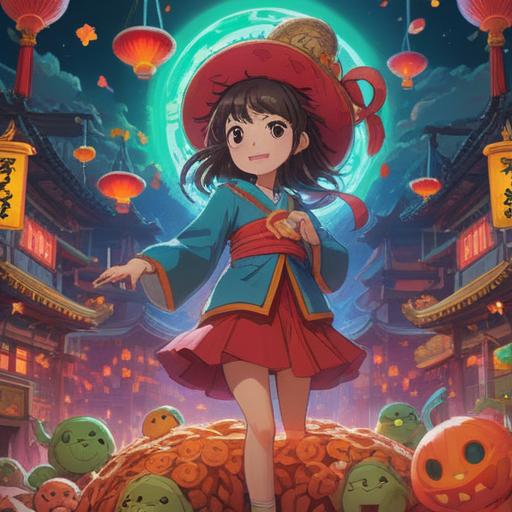 A vibrant illustration depicting a joyful character performing a lucky action on their due date, surrounded by cheerful symbols of good fortune, bright colors, whimsical elements like four-leaf clovers and shooting stars, a festive atmosphere, engaging and expressive character design, emphasizing happiness and positivity, 4k