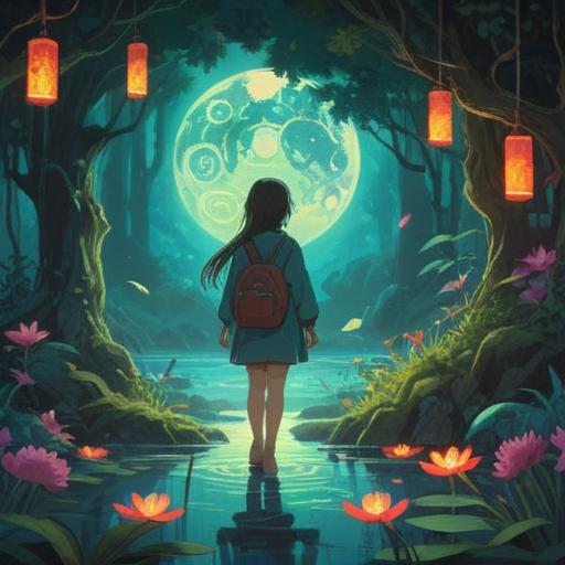 A serene and enlightening scene depicting unexpected expenses as spiritual signs, a person reflecting thoughtfully while surrounded by glowing symbols of abundance, nature in full bloom, a gentle light illuminating the face, harmonious balance between chaos and calm, vibrant colors, inviting atmosphere, inspirational energy, 4k