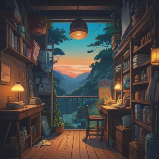 A thoughtful scene depicting a person looking at a long list of unexpected expenses, feeling a mix of determination and anxiety, the setting is a cozy living room with a cluttered desk, soft light filtering through a window, piles of bills and receipts scattered around, a cup of coffee steaming beside them, the character taking a deep breath, facial expression focused yet reflective, encapsulating the theme of mental preparation for financial challenges, 4k