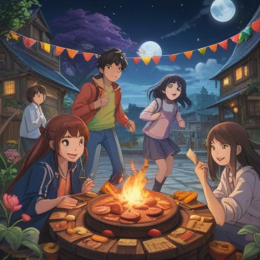 A cheerful scene depicting friends engaging in various positive actions, people smiling and laughing together, diverse group participating in fun activities like games and group sports, vibrant colors, sense of community and connection, outdoor setting with a sunny backdrop, encouraging atmosphere, expressive emotions, 4k