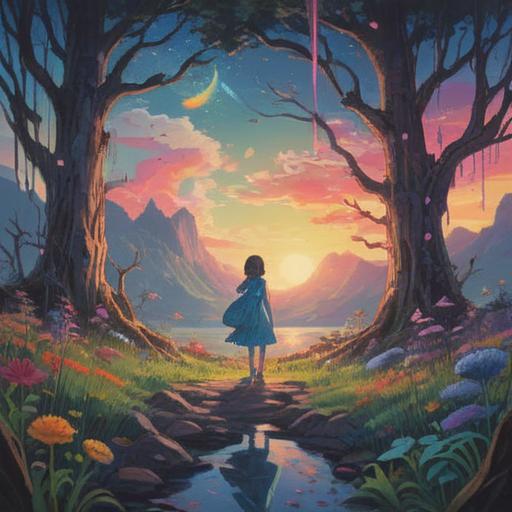 A serene symbolic illustration, spiritual themes, metaphysical symbolism, emotional distance, warning signs, gentle hues, abstract representations of friendship issues, ethereal elements, tranquil atmosphere, thought-provoking imagery, 4k